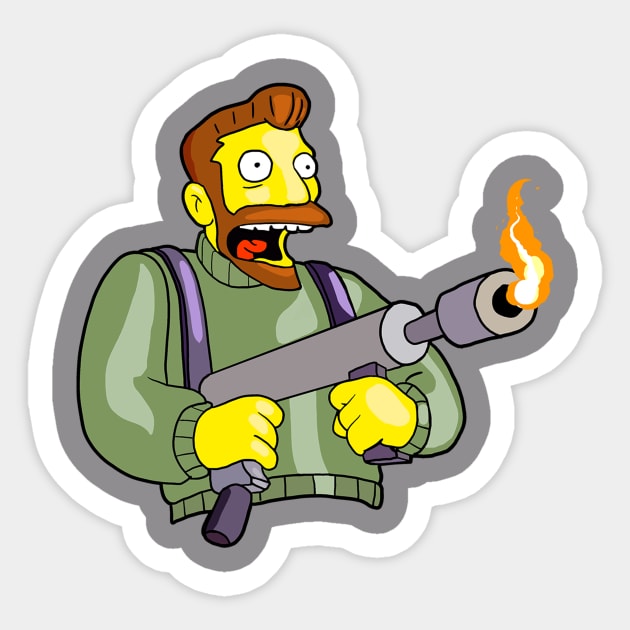 Hank Scorpio Sticker by The simp shack 